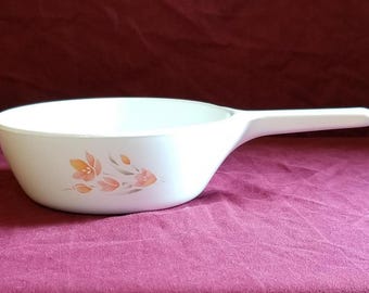 Corning Ware 'Peach Floral' S-81-B one pint saucepan