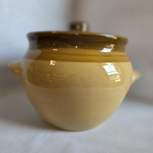 T.G. Green & Co two tone bean pot with 4 matching smaller pots