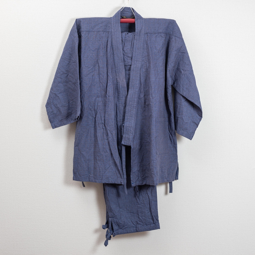 Vintage Blue Extra Large Cotton Samue Japanese Monk Work Wear Men's LL ...