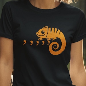 Comma Chameleon T-Shirt: Funny Retro Music Pun Tee