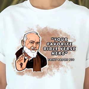 Custom Bible Verse Shirt | Personalized Saint Quote T-Shirt | Scripture Tee for Women & Men | Faith Clothing Gift