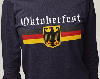 Vintage Oktoberfest German Flag Long Sleeve Shirt | Beer Festival
