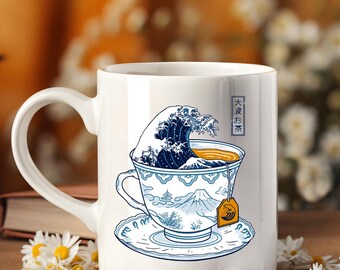 Great Wave off Kanagawa Mug – Hokusai Japanese Art Coffee Cup – Art History Gift – Tea Mug for Artists – Classic Fine Art Mug