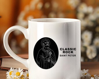 Saint Peter Classic Rock-mok – Katholieke Humor-koffiekop