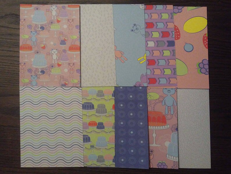 Happy Bear 4x6in Patterned Cardstock for Card Fronts Pocket Page Cards