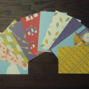 Reloj de cuco 4x6in Cartulina estampada para frentes de tarjetas, tarjetas de página de bolsillo