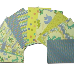 Cartolina estampada de dinossauro 4x6 pol. para frentes de cartão, cartões de página de bolso