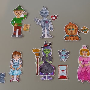 Wizard of Oz Clear Stamp Set 6x8 Photopolymer Stamps, Dorothy Rubber Stamps DIY Wizard of Oz Ephemera image 8