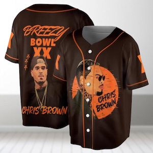 Chris Brown Tour Baseball Jersey, Breezy Bowl XX Jersey Shirt, Chris Brown Concert 2025 Shirt, Chris Brown Graphic Shirt, Music Tour