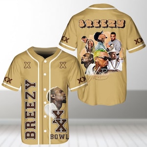 Chris Brown Breezy Bowl XX Baseball Shirt, Chris Brown Album Baseball Jersey, Chris Brown Fan Gift, Chris Brown Merch Jersey Shirt