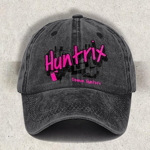 Printed Demon Hunter Huntrix Cap, Kpop Demon Hunters Classic Cap, Huntrix Unisex Hat, Saja Boys Cap, Saja Girls Cap,Demon Hunters Tiger