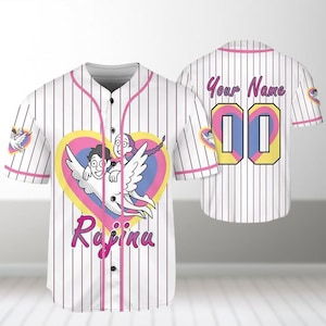 Custom Rujinu Baseball Jersey, Kpop Demon Hunter Baseball Shirt, Jinu Demon Hunter Shirt, Huntrix Shirt, Mira Rumi Joy, Huntrix Fan