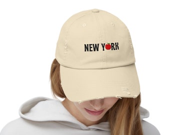 Cappellino invecchiato unisex New York Apple