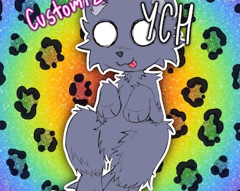 Feral Scene Fursona YCH (read desc!!)