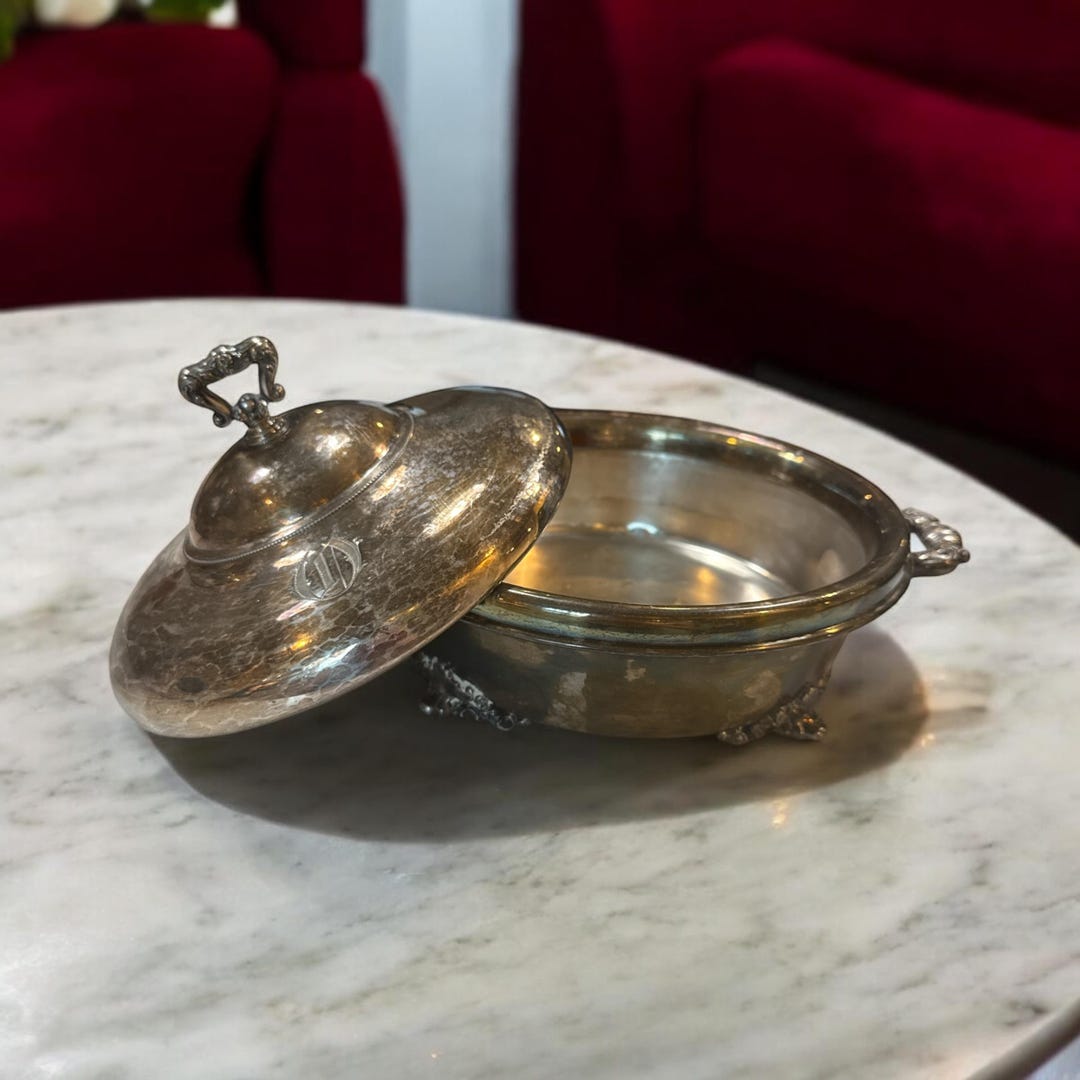 Vintage Homan Silver Plate Co. Tureen – Quadruple Plate Silver Dish ...