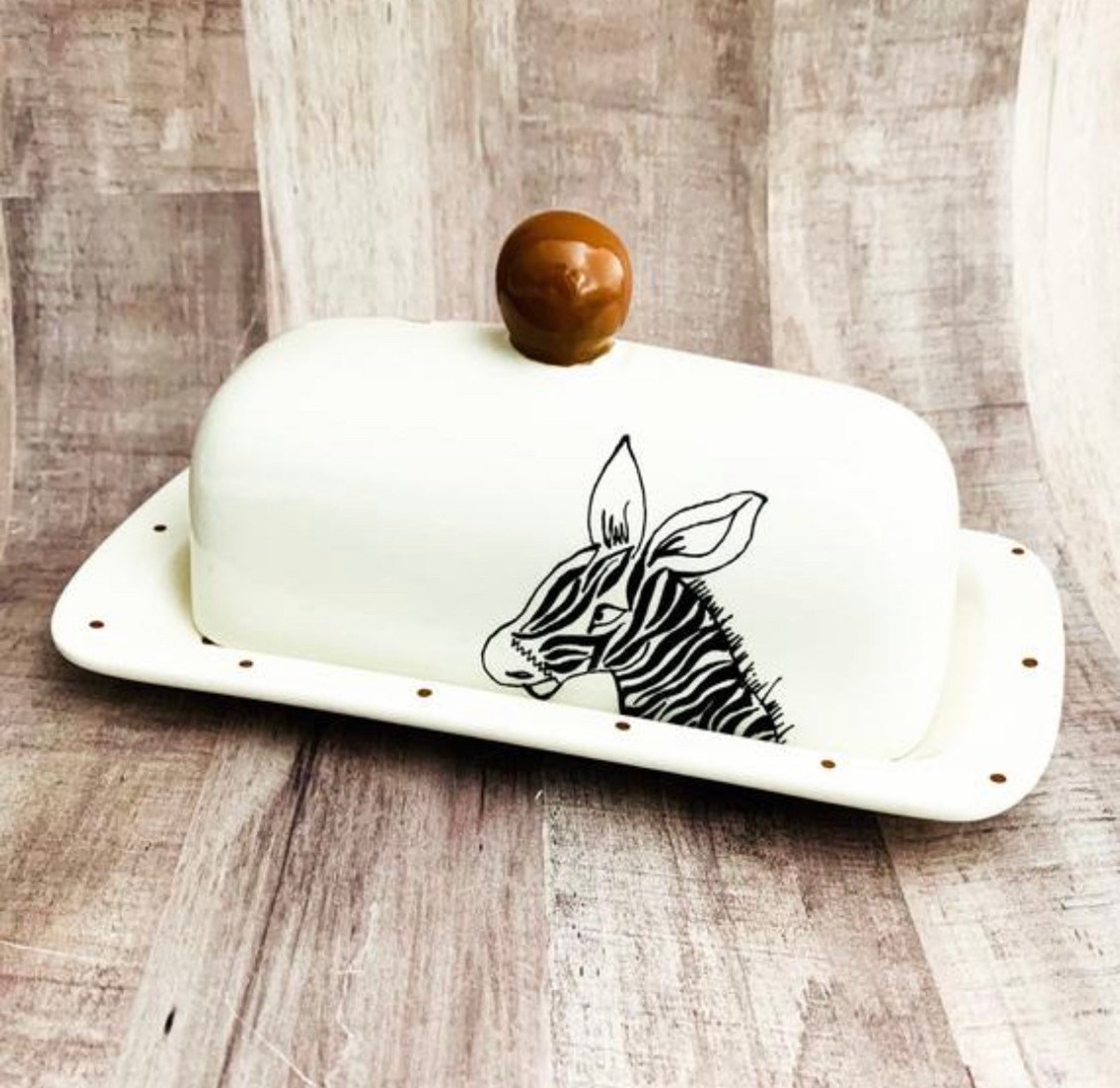 Elephant Single Butter Dish.Knobbed. Elephant. Butter. Etsy