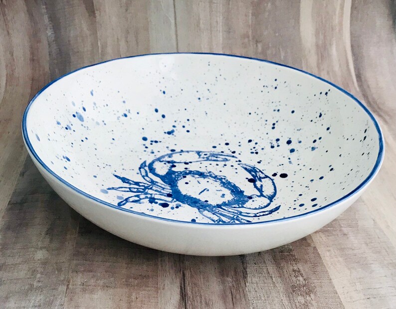 Pasta Bowl Bowl Crab Pasta Bowl Pasta Handmade by Sara Hunter
