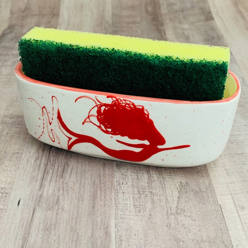 Scour Pad Holder. Kitchen Sponge Holder. Sugar Packet Holder. Etsy