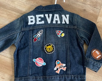 Custom patch Jean jackets for kids!