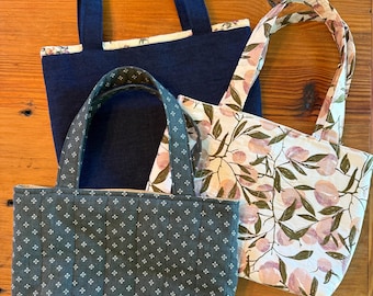Handmade Quilted Bible Tote Bag