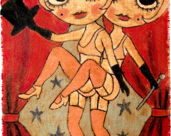 Burlesque Twins - print