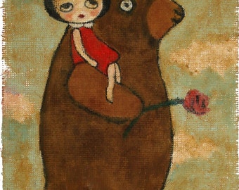 Red Rose - print