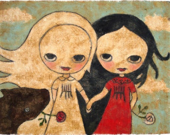 Snow White, Rose Red - print