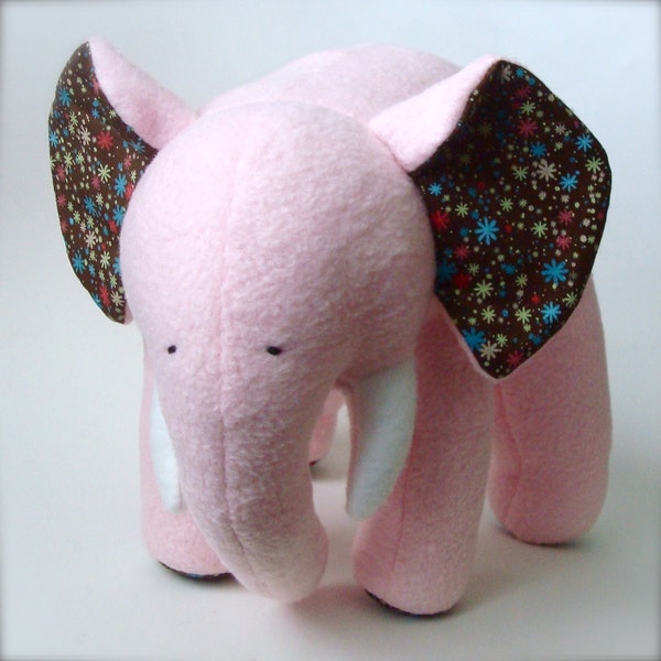 Pink Plush Elephant