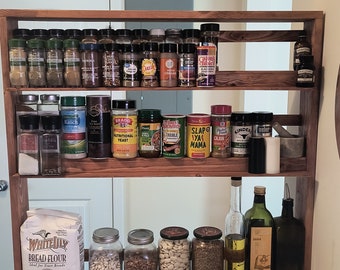 Handmade Spice Rack