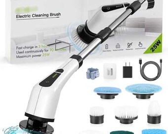 Essorage électrique 9 en 1, brosse de nettoyage électrique, brosse de nettoyage de voiture, brosse de nettoyage de cuisine, brosse de nettoyage automatique de salle de bain