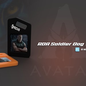 RDA Soldier Dog Tag STL File | 3D Model | Avatar | Pandora
