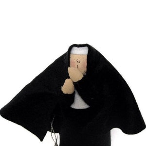 Nun Doll, the secret sister, the sister who keeps secrets, the soul of discretion, Catholic gift, Sister Donotello image 1