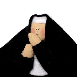 Nun Doll, the secret sister, the sister who keeps secrets, the soul of discretion, Catholic gift, Sister Donotello image 3