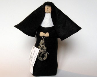 Nun doll Catholic gift police officer law enforcement sister