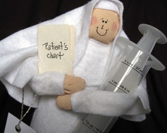 Nun doll nurse Catholic humor keepsake gift Sister Meddie Kate