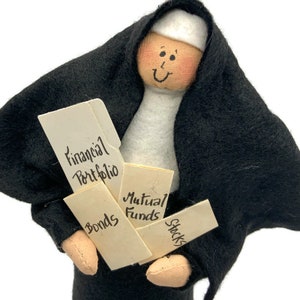 Catholic Gift Nun Doll Catholic humor the financial advisor Sister Cher Holder image 6