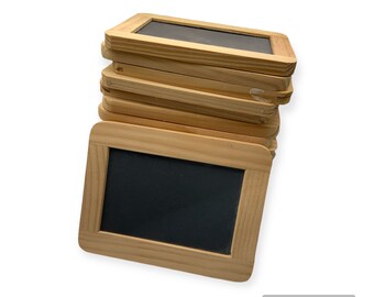 Destash, mini blackboards with wooden frame, 3x5 inches, for painting, signage, table decor for events, craft embellishment