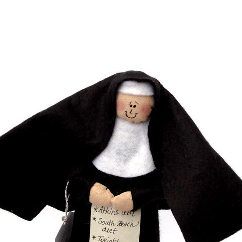 Nun Doll Dieting Sister Catholic Gift Gift for Dieter Etsy