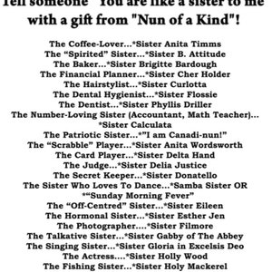 Nun Doll, the secret sister, the sister who keeps secrets, the soul of discretion, Catholic gift, Sister Donotello image 6