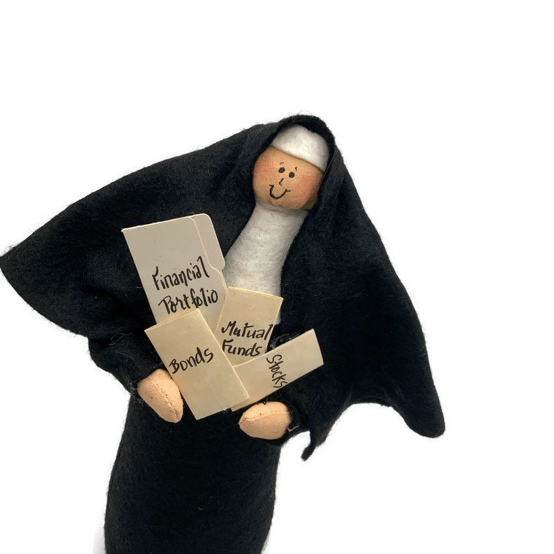 Catholic Gift Nun Doll Catholic humor the financial advisor Sister Cher Holder image 2