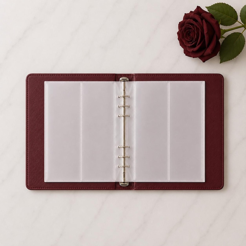 Recambios para álbumes de fotos de fotomatón – Paquete de 20 unidades, fundas para tiras de fotos de 2x6 y 2x8 pulgadas, capacidad para 80 fotos, inserciones para libros de invitados de boda. imagen 4