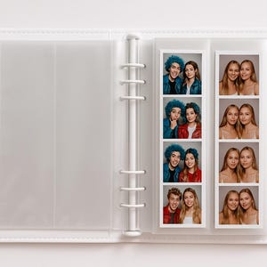 Clear Photo Strip Sleeves 20 Pack – Fits 2x6 & 2x8 Strips | Protective Pockets for Photo Booth Prints and Event Prints