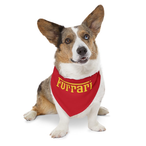 Ferrari Themed - Pet Bandana Buckle (Furrari)