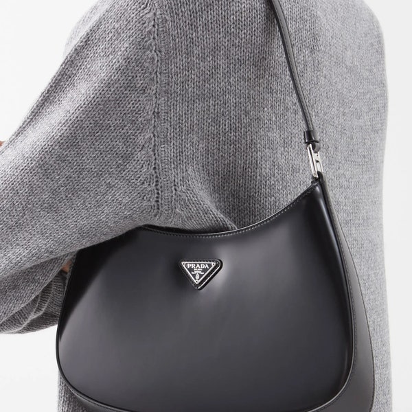 Prada Cleo Handbag - Timeless Elegance in Black