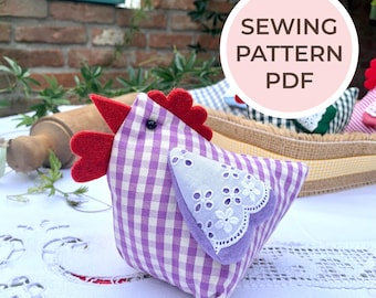 Easter Hen Door Stop Pattern and Scheme Pdf Creative Sewing