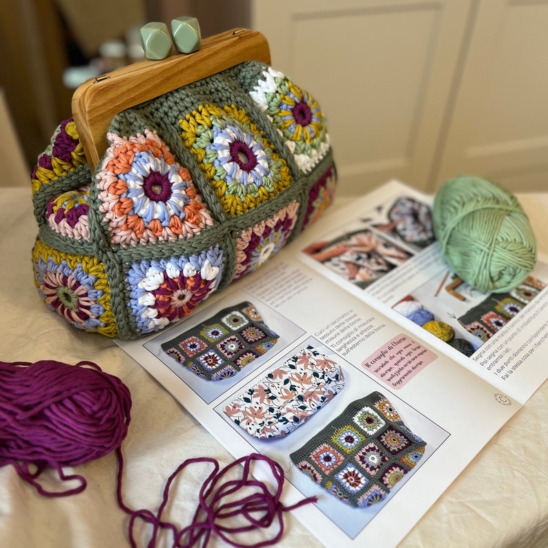 Crochet Bag Granny Square Digital Pattern Pdf image 6