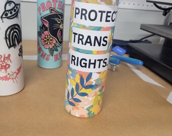 Trans Joy Logo Tumbler | Insulated Travel Tumbler | LGBTQ Pride | Cold Beverage Tumbler | Trans Joy Merch