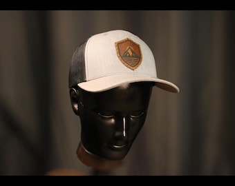 Laser Engraved Leather Patch Hat - Trans Joy Logo - LGBT Apparel