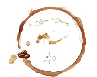 Impresiones digitales de Molecular Dreams - Science Wall Art - Descarga instantánea