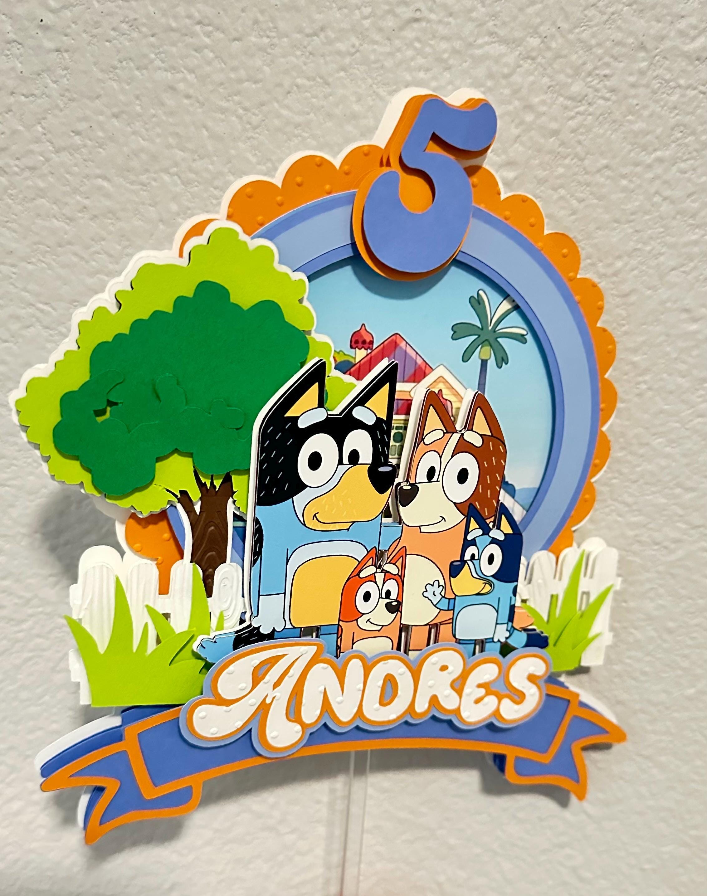 Bluey cake topper